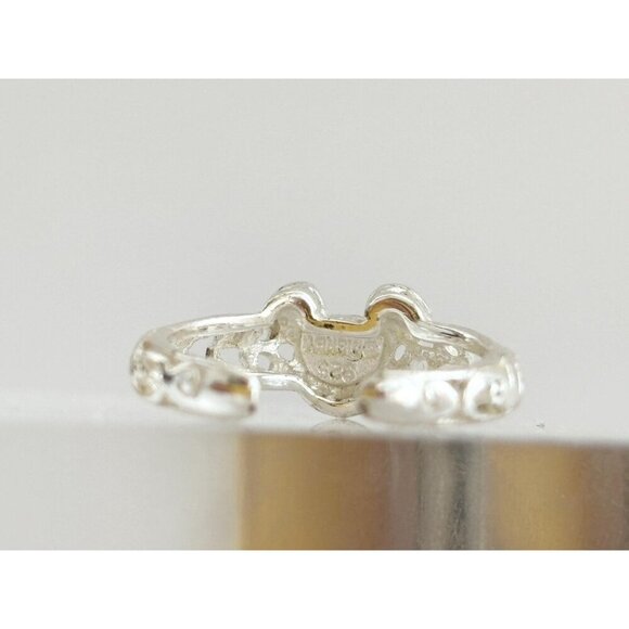 Walt Disney Mickey Mouse Figural Head Shaped Faux Pearl Vintage Ring - sz 2.25 - Picture 6 of 10
